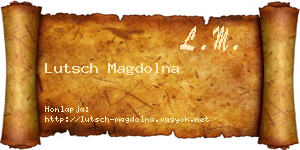 Lutsch Magdolna névjegykártya